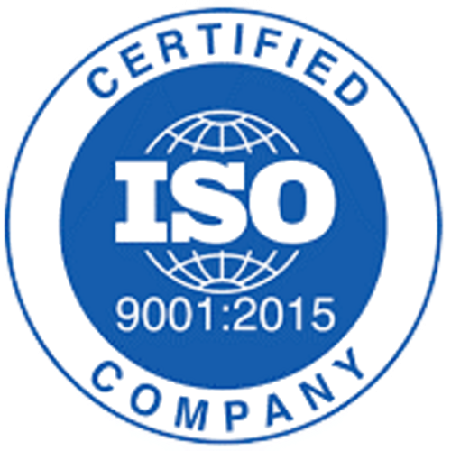 certified iso 9001 2015 badge